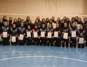 مقام سوم والیبال دختران منطقه ۶ کشور